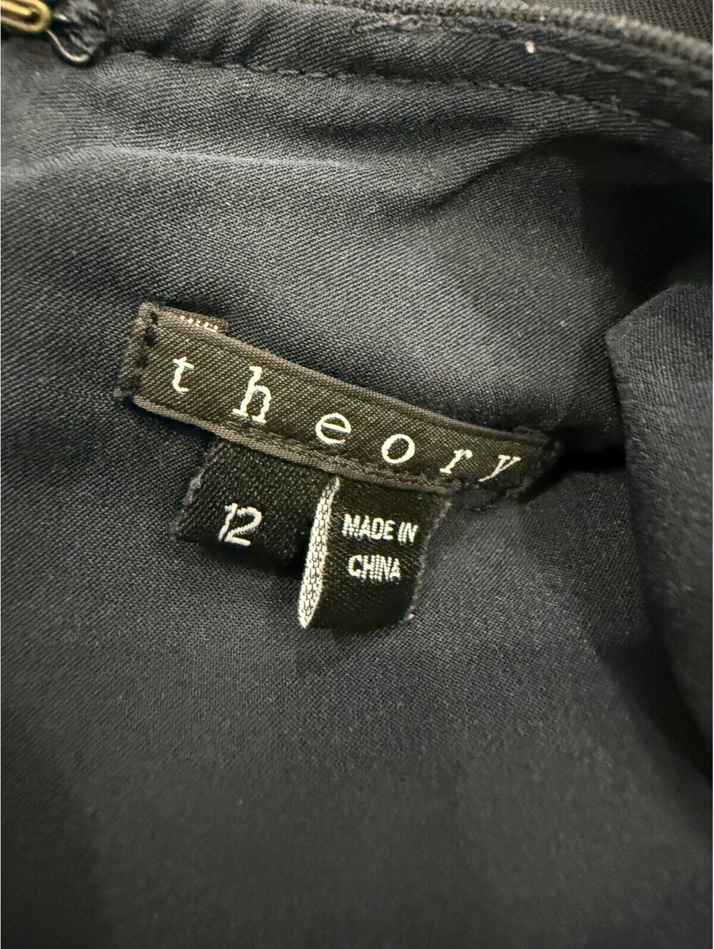Theory Sleeveless Navy Dress - Picture 3 of 4